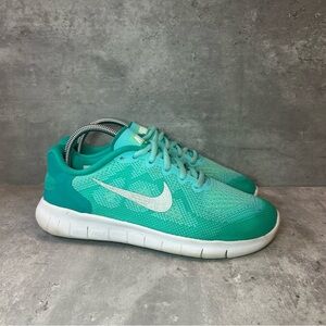 Nike Free RN Running Shoes 904258-300 Womens sz 6 - teal